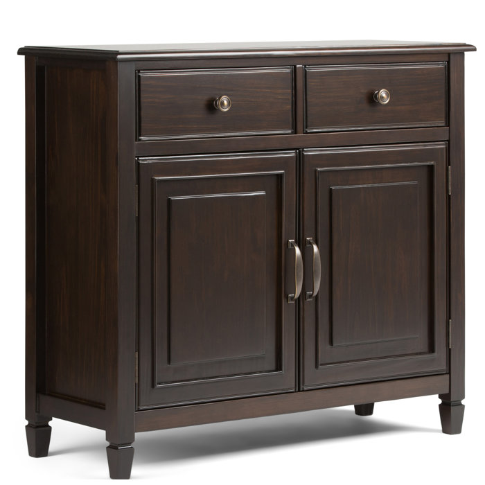 Lark Manor Alayjia Solid Wood 2 Door Accent & Reviews Wayfair